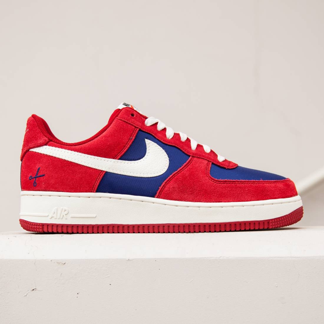 red white blue air force ones